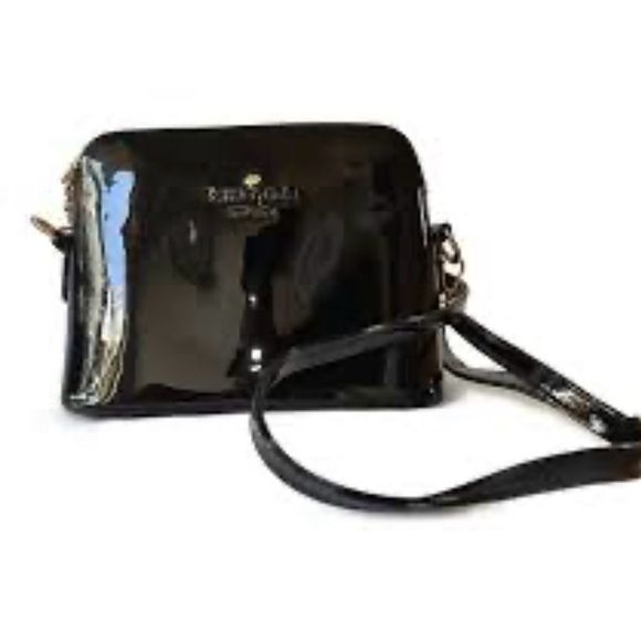 kate spade Handbags - Kate Spade dark blue potent leather shoulder Bag with cross body strap